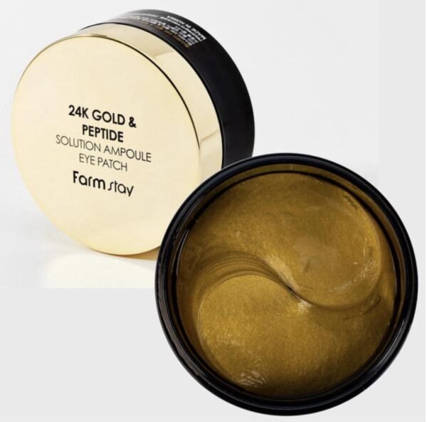 FarmStay 24K Gold & Peptide Solution Ampoule Eye Patch 60 pcs